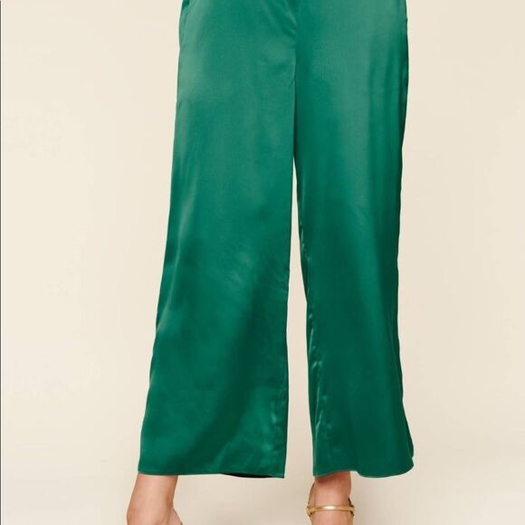 Satin Wide Leg Pants - Picture 5 of 6